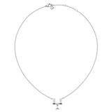 Bric Necklace Crystal Silver