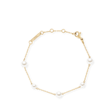Pearl Step Bracelet Gold