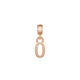 Letter Charm Rose Gold