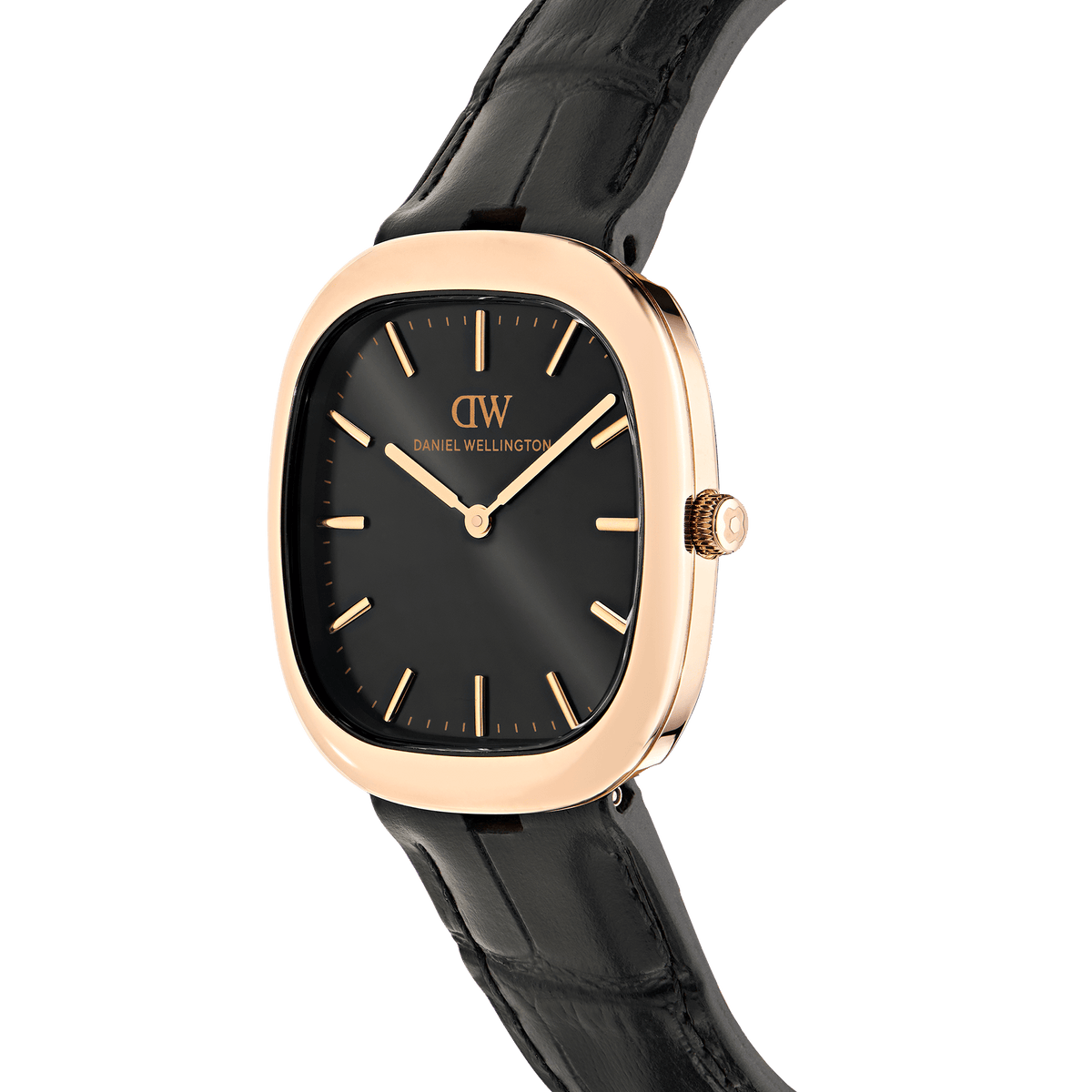 Cort Black Leather Black Rose Gold