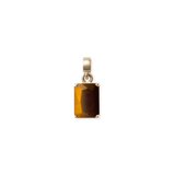 Tiger eye Octagon Gold Charm