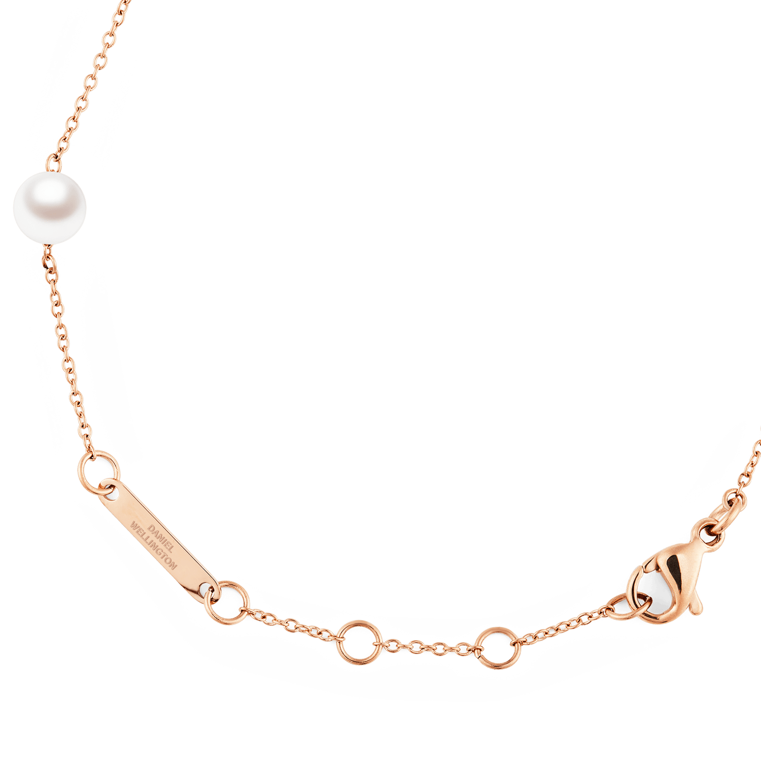 Pearl Step Bracelet Rose Gold