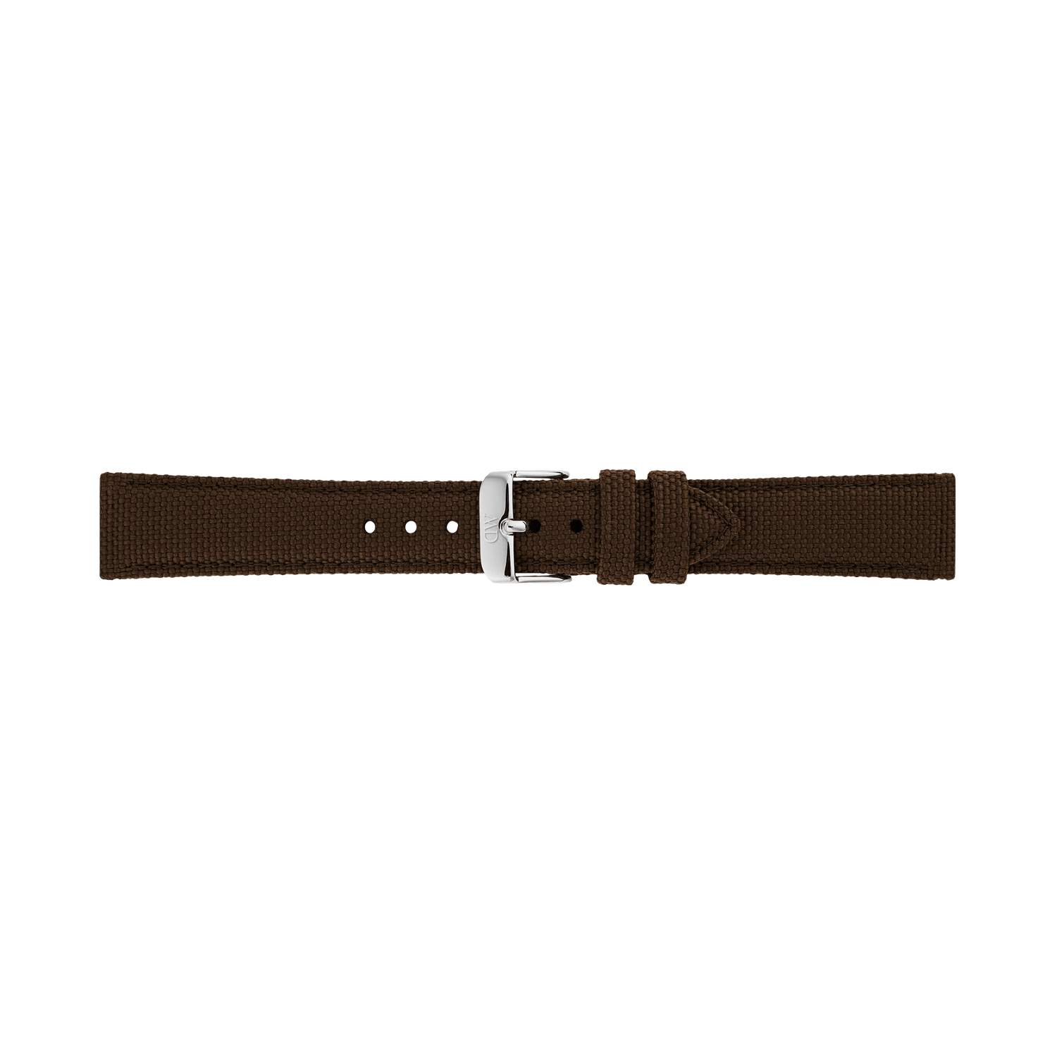 Brown Canvas Strap Silver