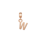 Letter Charm Rose Gold