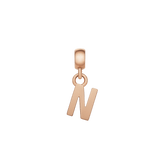 Letter Charm Rose Gold