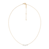 Pearl Trio Necklace Gold