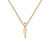 Number Gold Charm + Chain Necklace G