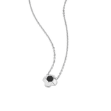 North Star Necklace 1 Small Black Enamel Silver