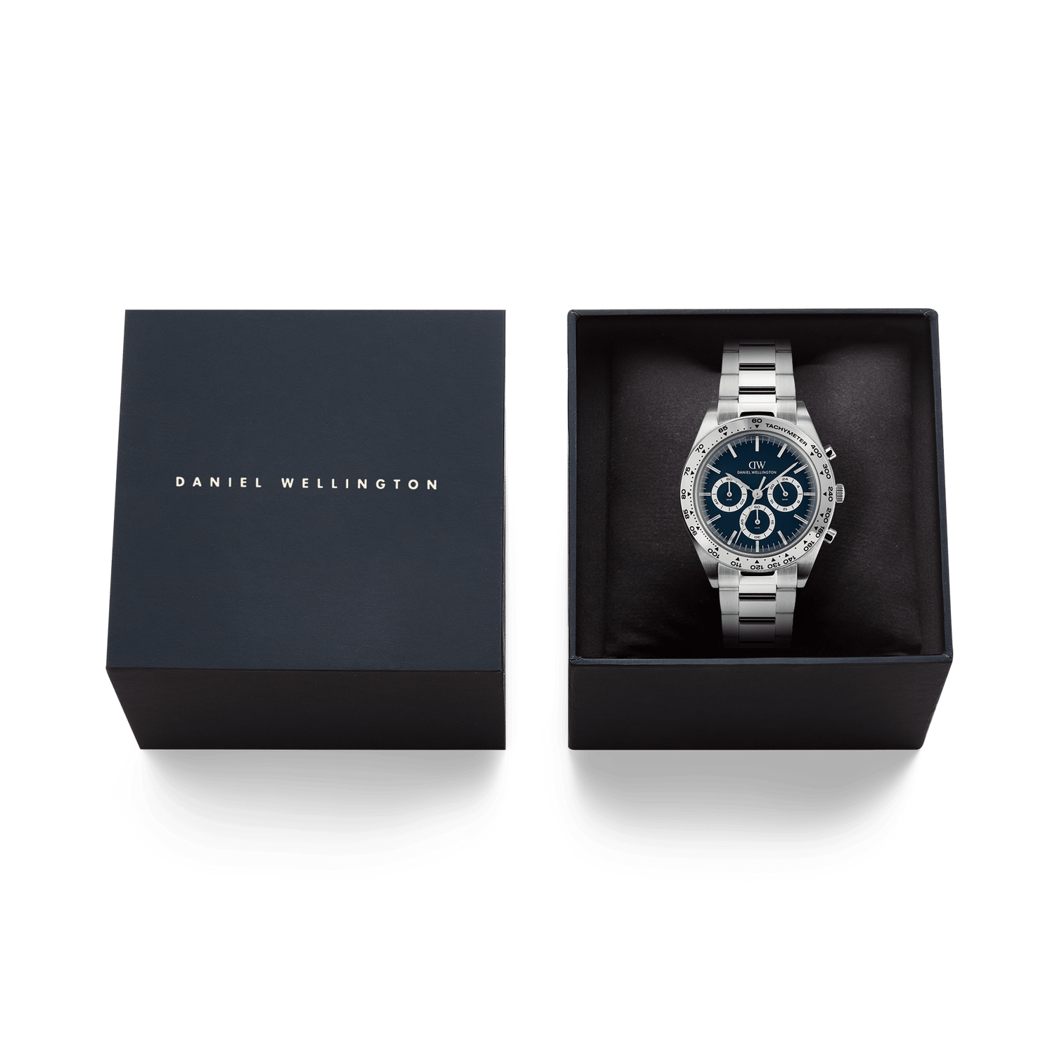 Iconic Tachymeter 3-Link Arctic Silver