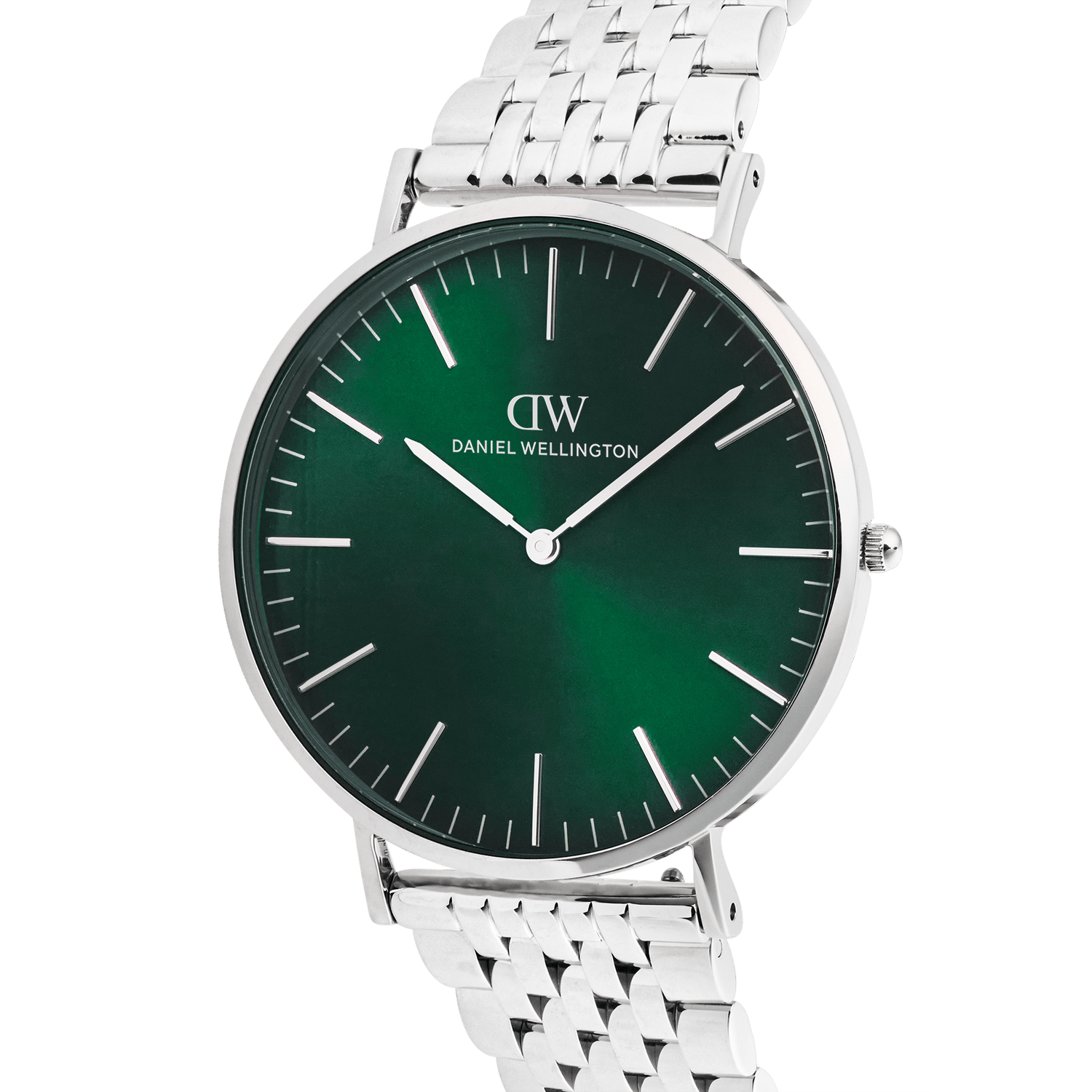 Classic 7-Link Emerald Silver