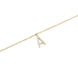 Letter Necklace Gold