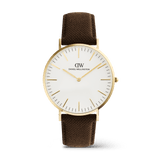 Classic Brown Canvas Gold