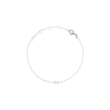 Crystal Zodiac Chain Bracelet Silver