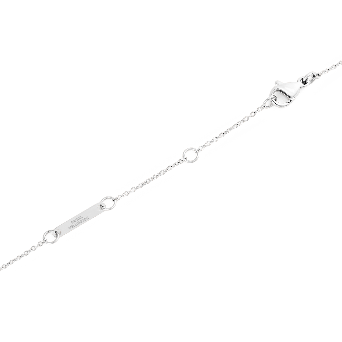 Pearl Step Necklace Silver