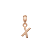 Letter Charm Rose Gold