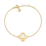 North Star Bracelet 1 Medium White Enamel Gold