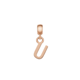 Letter Charm Rose Gold