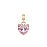 Heart Pink Crystal Charm G