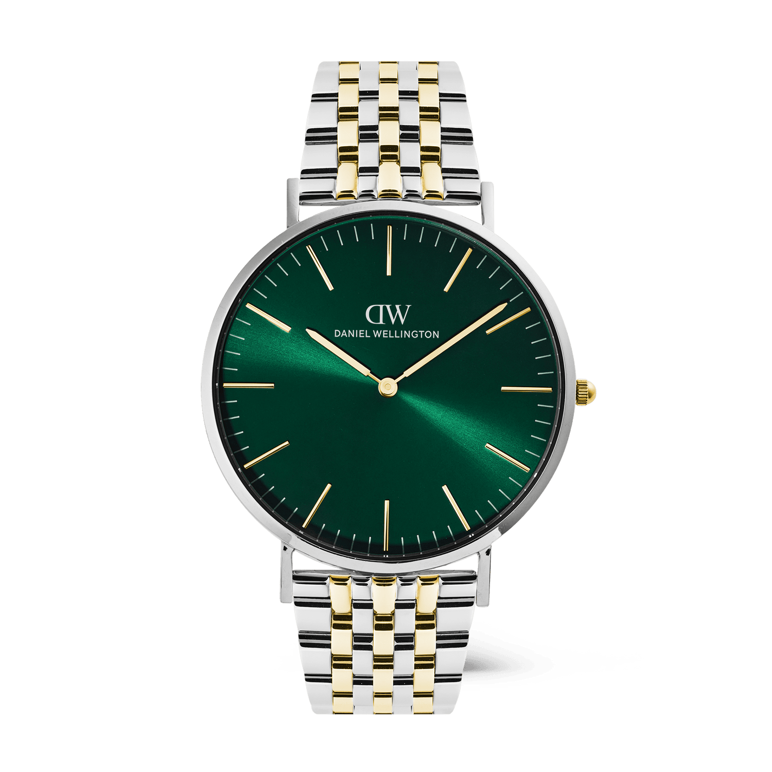 Classic 7-Link Emerald Two Tone