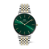 Classic 7-Link Emerald Two Tone