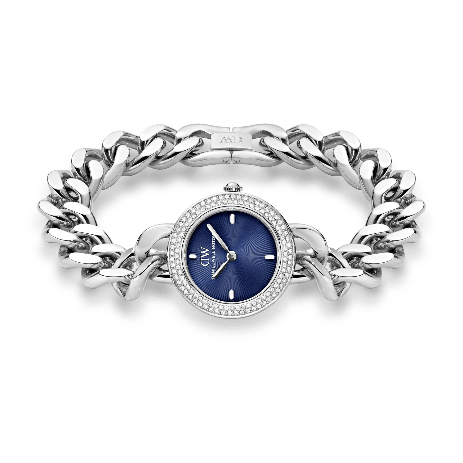 Ellips Watch Blue Crystal Silver