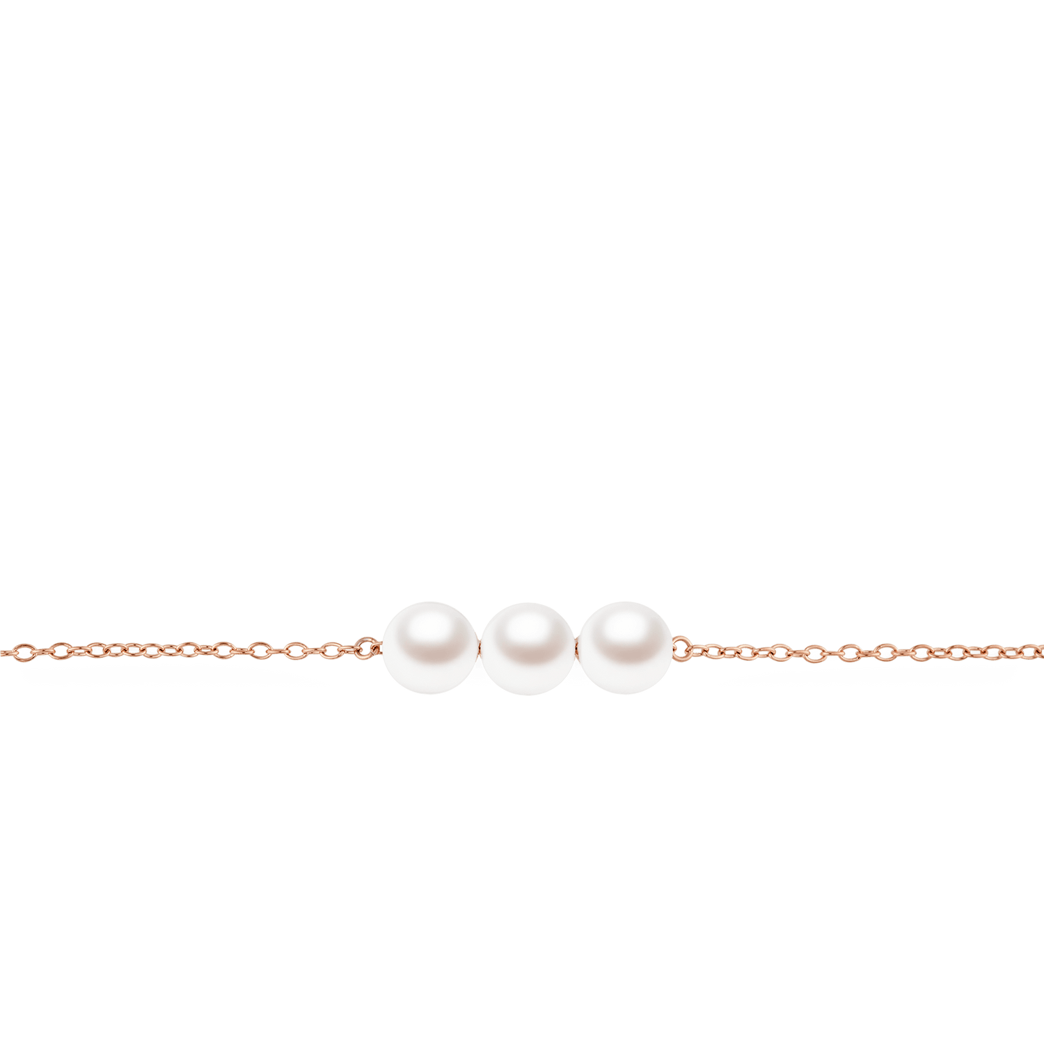 Pearl Trio Bracelet Rose Gold