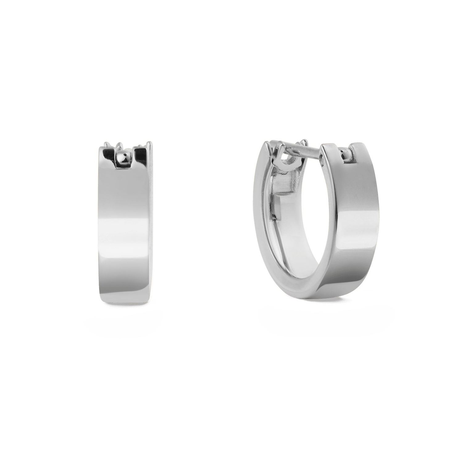 Line Earring Polished Silver 3.5mm