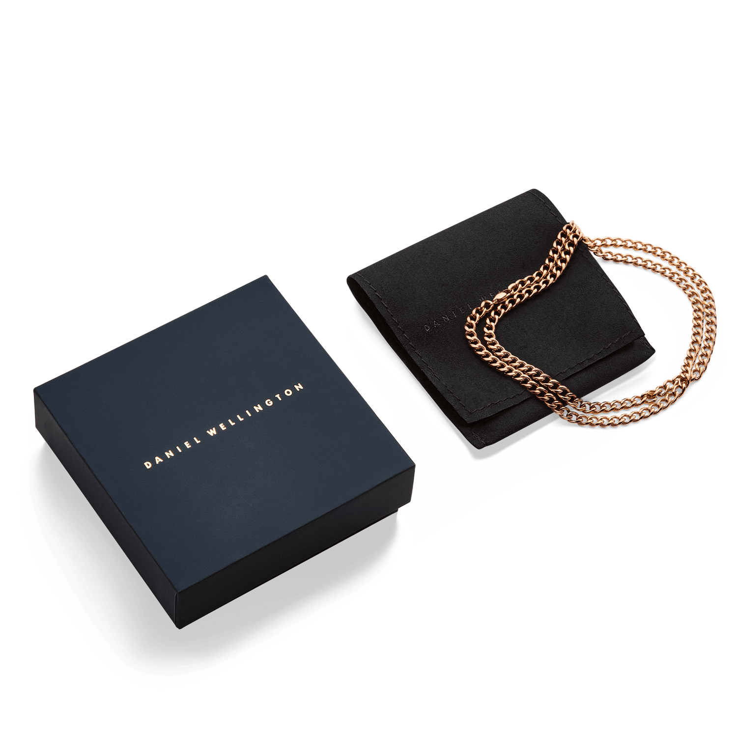 Ellipse 4mm Necklace Rose Gold