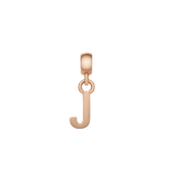 Letter Charm Rose Gold