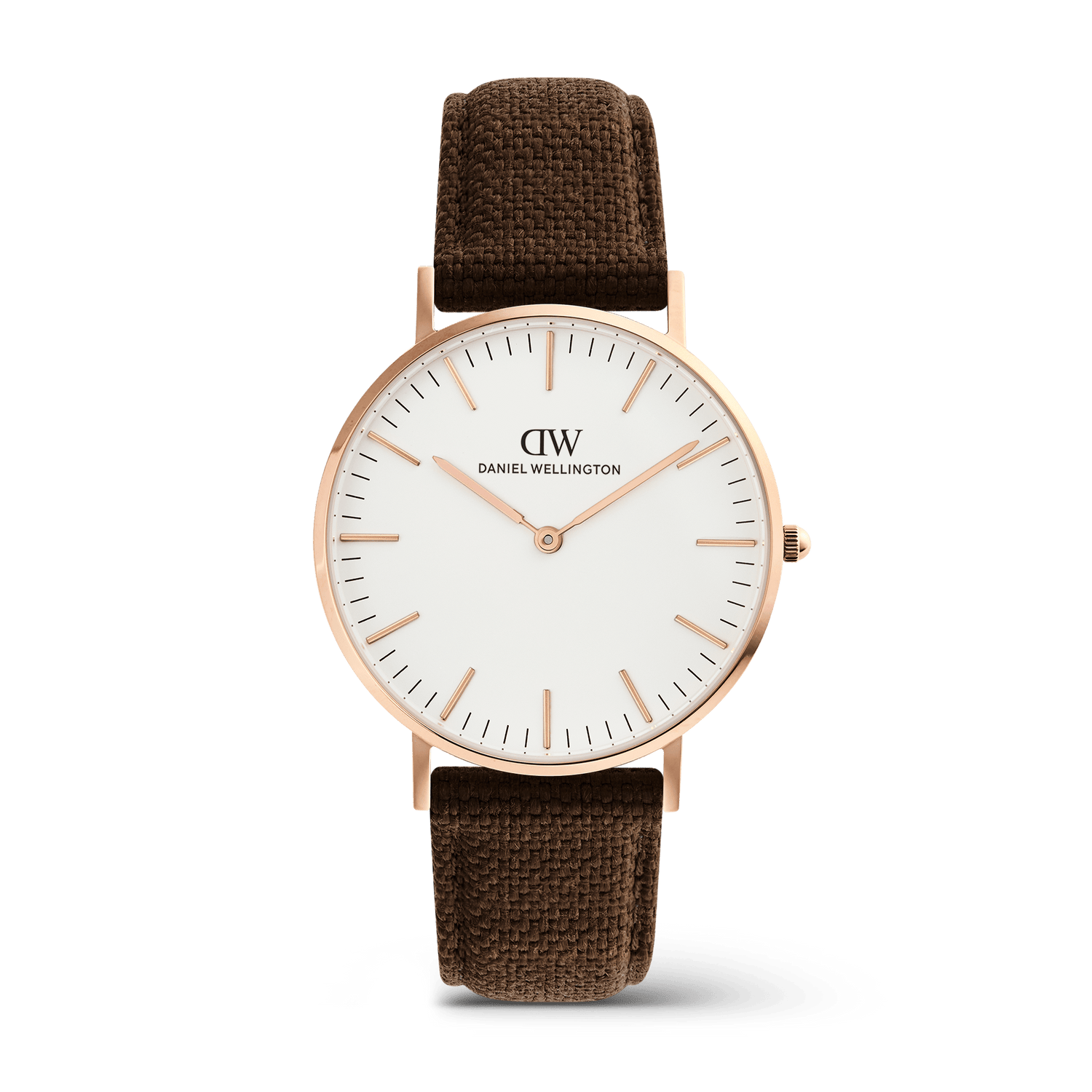 Classic Brown Canvas Rose Gold