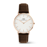 Classic Brown Canvas Rose Gold