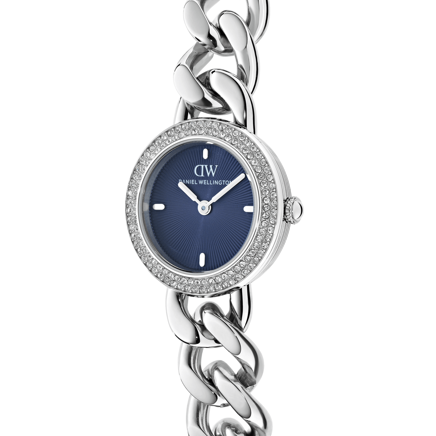 Ellips Watch Blue Crystal Silver