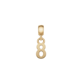 Number Charm Gold