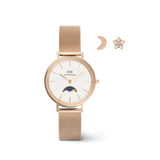 Moon and Stars Set Rose Gold