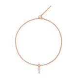 Number Rose Gold Charm + Chain Bracelet RG