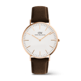 Classic Brown Canvas Rose Gold