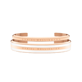 Emalie Bracelet Satin White + Classic Bracelet Rose Gold