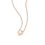 North Star Necklace 1 Small White Enamel Rose Gold