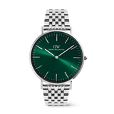 Classic 7-Link Emerald Silver