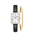 Quadro Roman Numerals Sheffield & Classic Bracelet Gold
