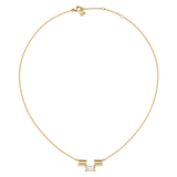 Bric Necklace Crystal Gold
