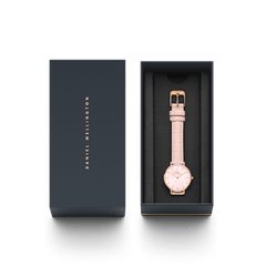 Cinturino Orologio Daniel Wellington Petite Sheffield - Pelle Italiana, 12mm, Nero/Oro Rosato - Foto 11