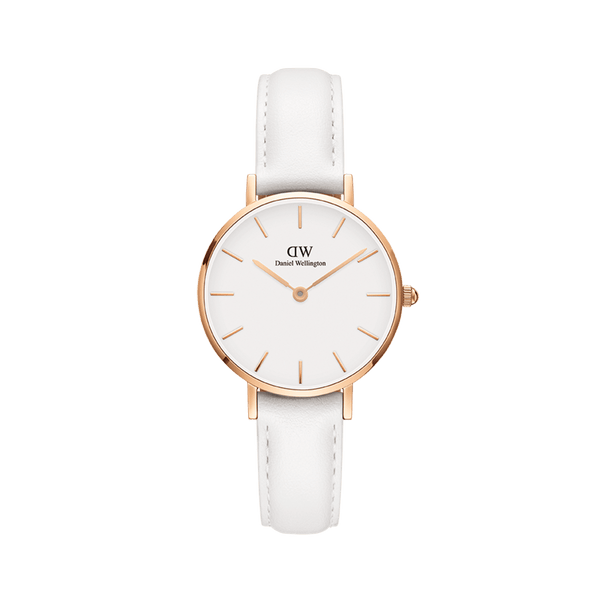 Orologi Petite Bondi 32mm oro rosa/cinturino bianco DW