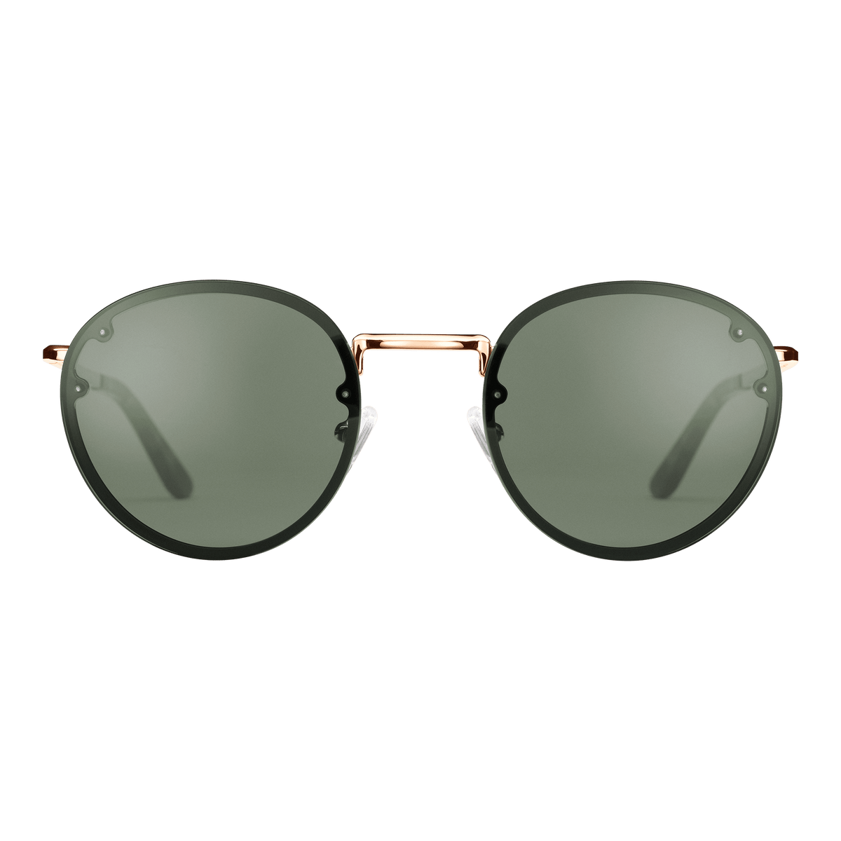 Arch Steel Round sunglasses with green lenses DW - Main Image